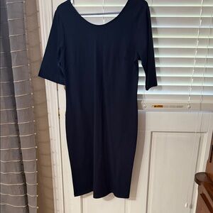 Elegant Navy Midi Dress